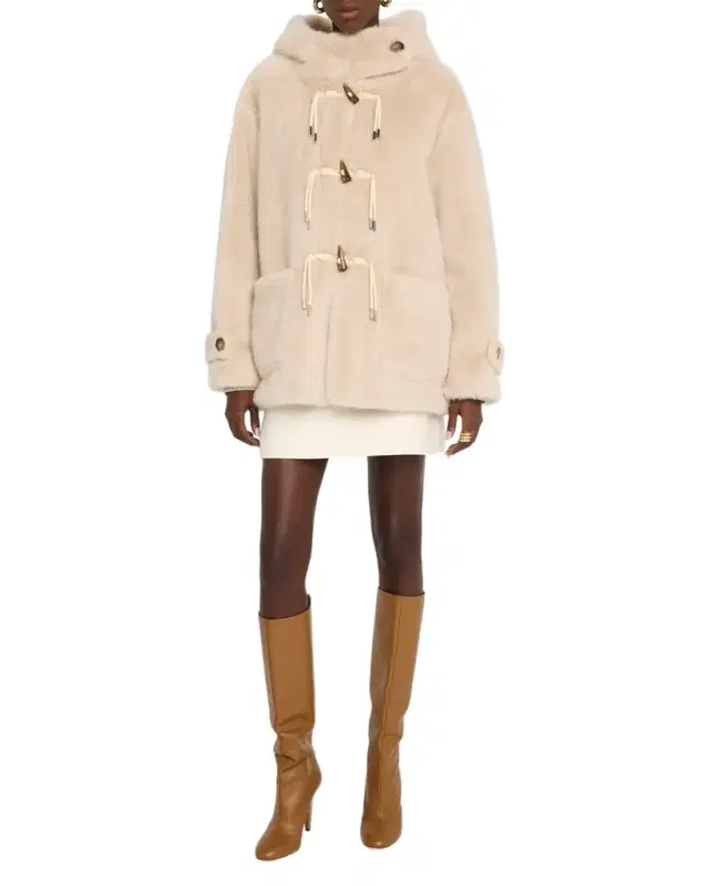 Kobi Halperin Rosie Hooded Faux Fur Coat