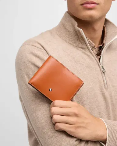 Montblanc Men's Meisterstuck Leather Bifold Wallet | Thumbnail 2 Montblanc Men's Meisterstuck Leather Bifold Wallet | Thumbnail 2