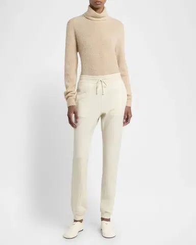 Loro Piana Cocooning Raw Cashmere Fleece Jogger Pants | Thumbnail 2