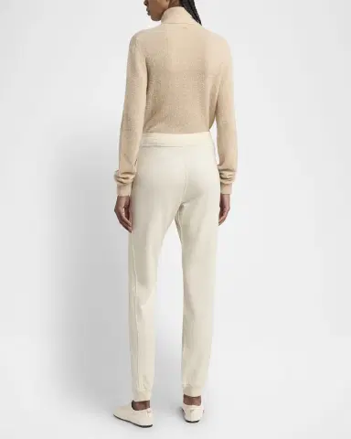Loro Piana Cocooning Raw Cashmere Fleece Jogger Pants | Thumbnail 4