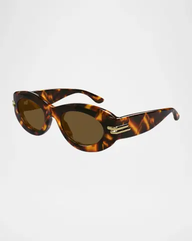 Bottega Veneta Round Acetate Sunglasses | Thumbnail 2 Bottega Veneta Round Acetate Sunglasses | Thumbnail 2