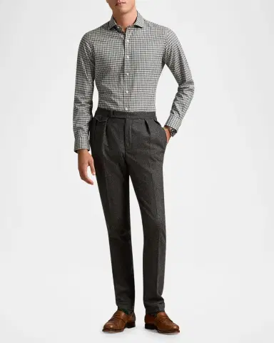 Polo Ralph Lauren Men's Classic Plaid Twill Sport Shirt | Thumbnail 2