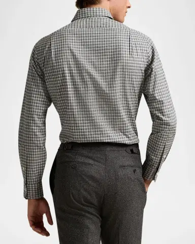 Polo Ralph Lauren Men's Classic Plaid Twill Sport Shirt | Thumbnail 3