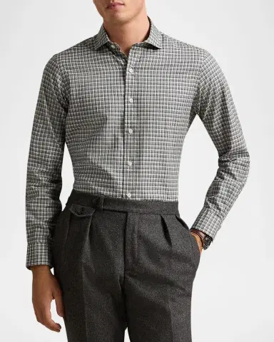 Polo Ralph Lauren Men's Classic Plaid Twill Sport Shirt | Thumbnail 4
