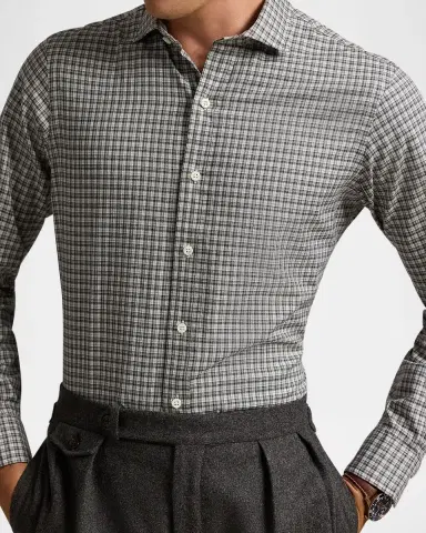Polo Ralph Lauren Men's Classic Plaid Twill Sport Shirt | Thumbnail 5