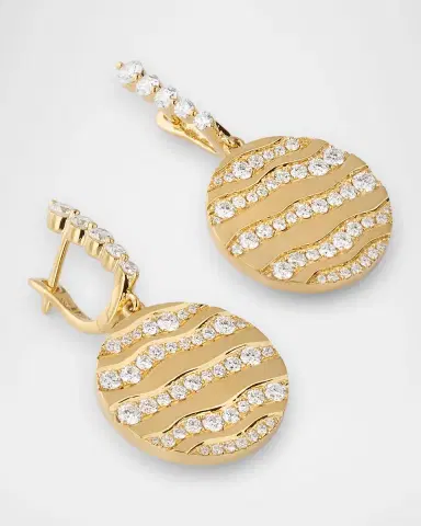 Graziela Gems 18K Yellow Gold Alma Dos Rio Diamond Earrings | Thumbnail 3