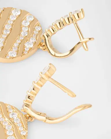 Graziela Gems 18K Yellow Gold Alma Dos Rio Diamond Earrings | Thumbnail 4