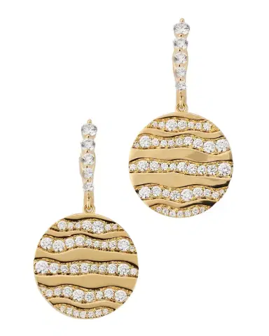 Graziela Gems 18K Yellow Gold Alma Dos Rio Diamond Earrings | Thumbnail 1