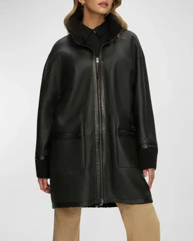 Gorski Reversible Lamb Shearling Jacket | Thumbnail 5 Gorski Reversible Lamb Shearling Jacket | Thumbnail 5