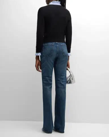 Nili Lotan Janah V-Neck Crop Wool Sweater | Thumbnail 3