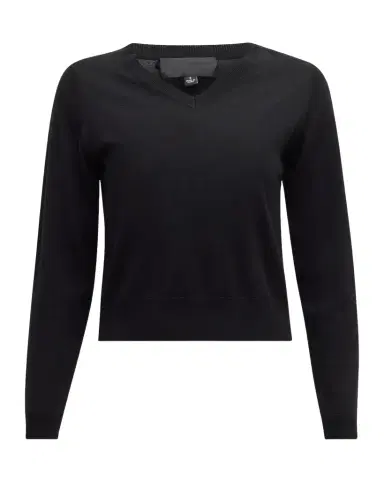 Nili Lotan Janah V-Neck Crop Wool Sweater | Thumbnail 1