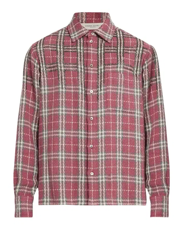 Golden Goose Men's Journey MS Embroidered Button-Down Shirt