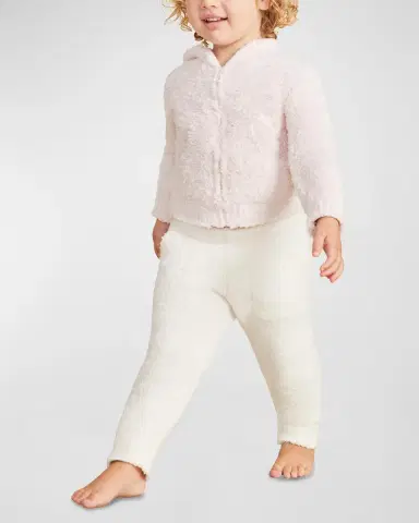 Barefoot Dreams Kid's CozyChic Textured Hoodie, Size 3M-24M | Thumbnail 3 Barefoot Dreams Kid's CozyChic Textured Hoodie, Size 3M-24M | Thumbnail 3
