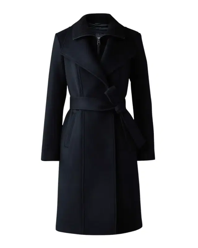 Norita Double-Face Belted Wool Coat