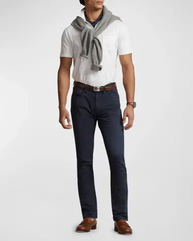 Polo Ralph Lauren Men's Sullivan Slim Knit-Like Chino Pants | Thumbnail 3 Polo Ralph Lauren Men's Sullivan Slim Knit-Like Chino Pants | Thumbnail 3