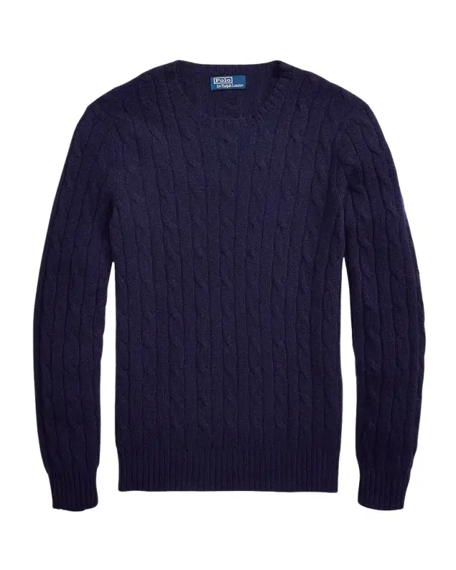 Polo Ralph Lauren Men 's The Iconic Cable-Knit Cashmere Sweater