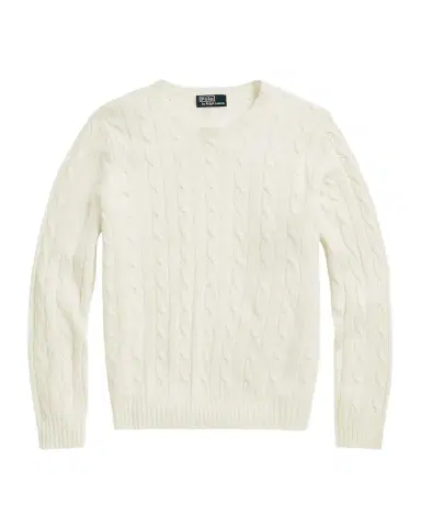 Polo Ralph Lauren Men's The Iconic Cable-Knit Cashmere Sweater | Thumbnail 1