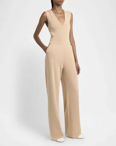 Loro Piana Cocooning Delicate Cashmere-Silk Trousers | Thumbnail 2