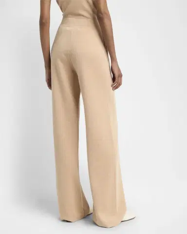 Loro Piana Cocooning Delicate Cashmere-Silk Trousers | Thumbnail 3