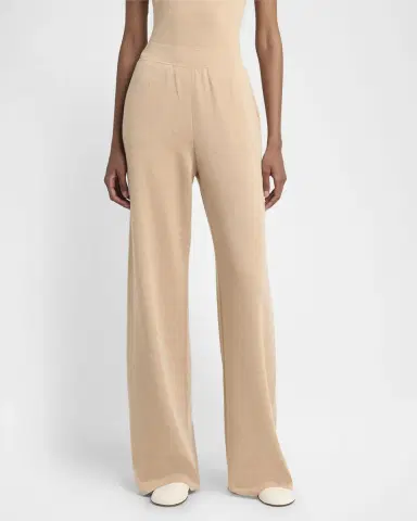 Loro Piana Cocooning Delicate Cashmere-Silk Trousers | Thumbnail 4