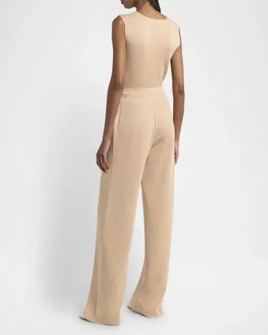 Loro Piana Cocooning Delicate Cashmere-Silk Trousers | Thumbnail 6