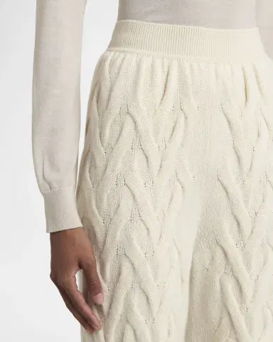 Loro Piana Cocooning Cozy Braids Knit Baby-Cashmere Jogger Trousers | Thumbnail 5 Loro Piana Cocooning Cozy Braids Knit Baby-Cashmere Jogger Trousers | Thumbnail 5
