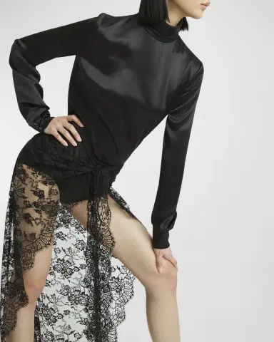 Dolce & Gabbana High-Neck Silk Top | Thumbnail 7