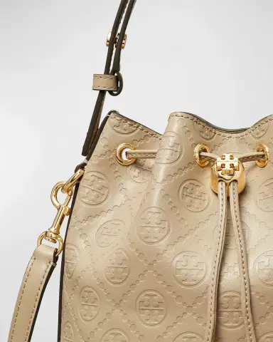 Tory Burch T Monogram Leather Bucket Bag | Thumbnail 3