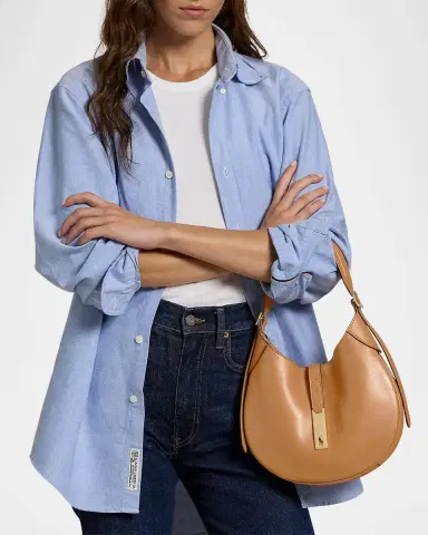 Polo Ralph Lauren Polo ID Leather Small Shoulder Bag | Thumbnail 4