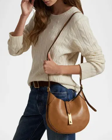 Polo Ralph Lauren Polo ID Leather Small Shoulder Bag | Thumbnail 5