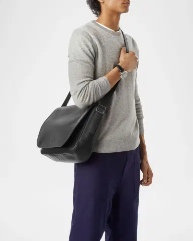 Shinola Men's Runwell Leather Messenger Bag | Thumbnail 3 Shinola Men's Runwell Leather Messenger Bag | Thumbnail 3