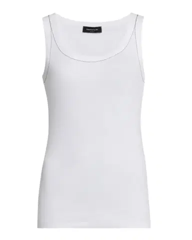 Fabiana Filippi Diamante-Trim Ribbed Jersey Tank | Thumbnail 1 Fabiana Filippi Diamante-Trim Ribbed Jersey Tank | Thumbnail 1