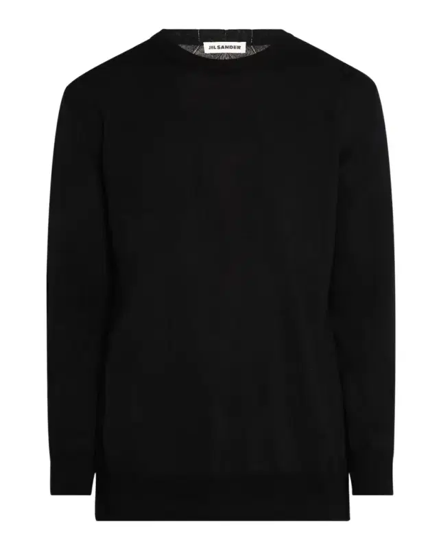 Men 's Crew-Neck Lightweight Wool Sweater