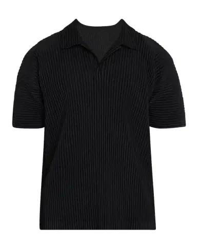 Homme Plissé Issey Miyake Men 's Pleated Polo Shirt | Thumbnail 1