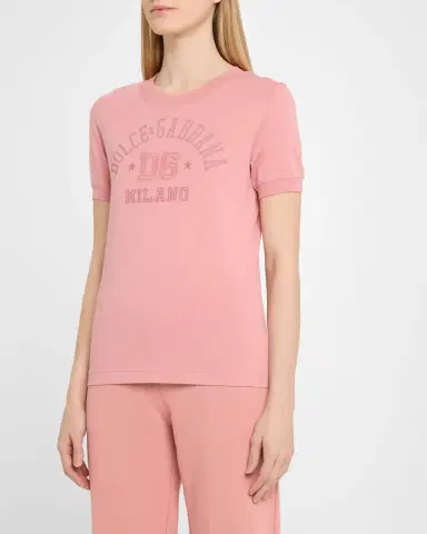 Dolce & Gabbana College Logo Jersey Slim-Fit Top | Thumbnail 4