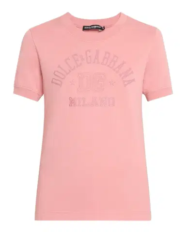 Dolce & Gabbana College Logo Jersey Slim-Fit Top | Thumbnail 1