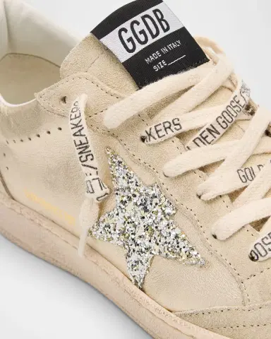 Golden Goose Ball Star Metallic Glitter Low-Top Sneakers | Thumbnail 5 Golden Goose Ball Star Metallic Glitter Low-Top Sneakers | Thumbnail 5