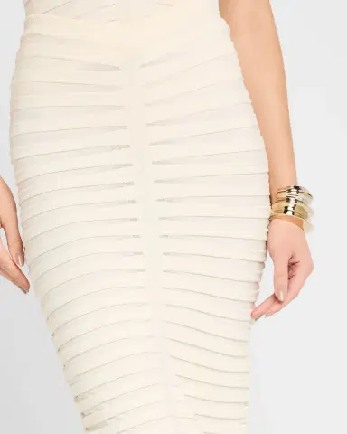 LAPOINTE Matte Viscose Wide Rib Midi Skirt | Thumbnail 5 LAPOINTE Matte Viscose Wide Rib Midi Skirt | Thumbnail 5