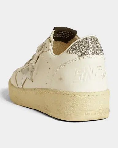 Golden Goose Ball Star Crystal Leather Low-Top Sneakers | Thumbnail 2 Golden Goose Ball Star Crystal Leather Low-Top Sneakers | Thumbnail 2