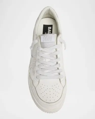 Golden Goose Ball Star Crystal Leather Low-Top Sneakers | Thumbnail 4 Golden Goose Ball Star Crystal Leather Low-Top Sneakers | Thumbnail 4