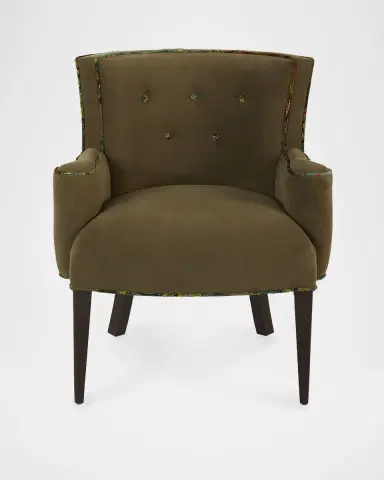 Haute House Refined Simplicity Sage Peacock Chair | Thumbnail 2 Haute House Refined Simplicity Sage Peacock Chair | Thumbnail 2