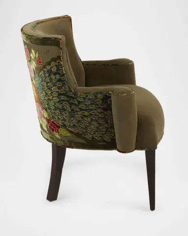 Haute House Refined Simplicity Sage Peacock Chair | Thumbnail 3 Haute House Refined Simplicity Sage Peacock Chair | Thumbnail 3