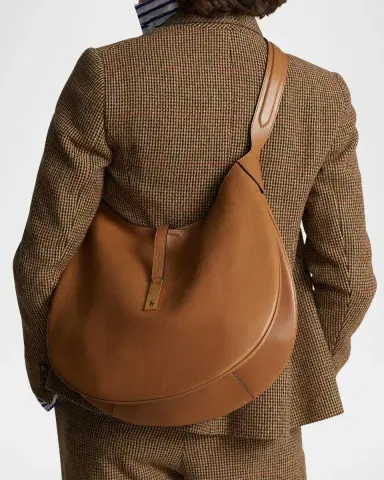 Polo Ralph Lauren Polo ID Calfskin Large Shoulder Bag | Thumbnail 4 Polo Ralph Lauren Polo ID Calfskin Large Shoulder Bag | Thumbnail 4