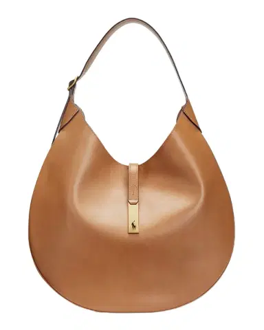 Polo Ralph Lauren Polo ID Calfskin Large Shoulder Bag | Thumbnail 1 Polo Ralph Lauren Polo ID Calfskin Large Shoulder Bag | Thumbnail 1