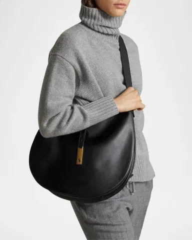 Polo Ralph Lauren Polo ID Calfskin Large Shoulder Bag | Thumbnail 2 Polo Ralph Lauren Polo ID Calfskin Large Shoulder Bag | Thumbnail 2