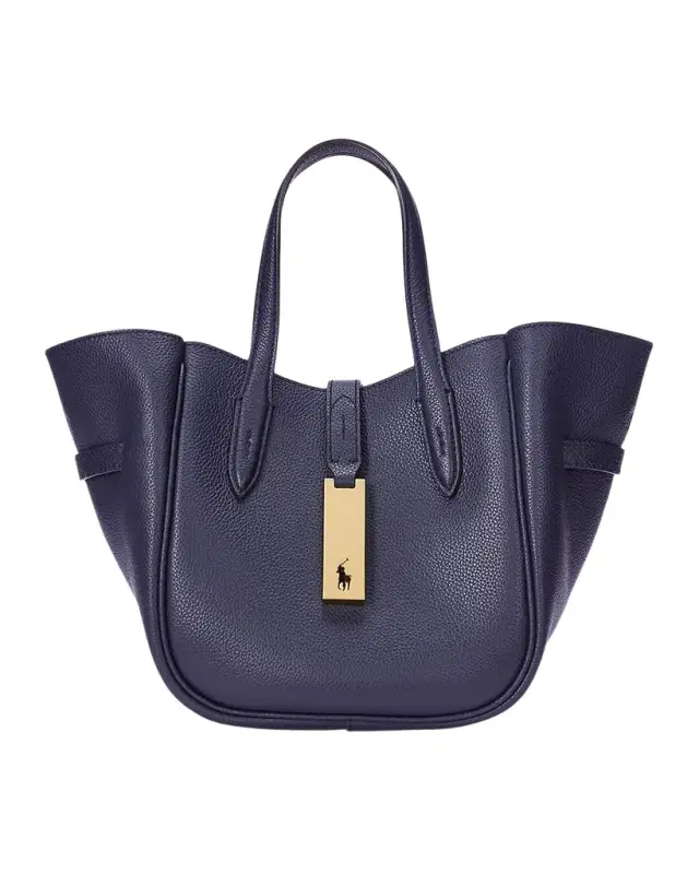 Small Grain Leather Tote Bag
