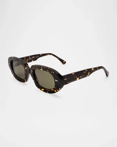AHLEM Lombards Acetate & Nylon Oval Sunglasses | Thumbnail 2 AHLEM Lombards Acetate & Nylon Oval Sunglasses | Thumbnail 2