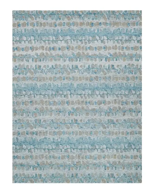 Exquisite Rugs Colorplay Hand-Tufted Turquoise Rug