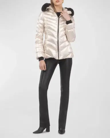 Gorski Apres-Ski Jacket With Detachable Toscana Lamb Shearling Hood Trim | Thumbnail 3 Gorski Apres-Ski Jacket With Detachable Toscana Lamb Shearling Hood Trim | Thumbnail 3