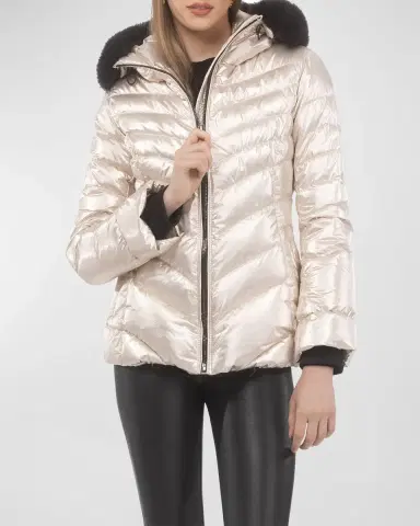 Gorski Apres-Ski Jacket With Detachable Toscana Lamb Shearling Hood Trim | Thumbnail 5 Gorski Apres-Ski Jacket With Detachable Toscana Lamb Shearling Hood Trim | Thumbnail 5